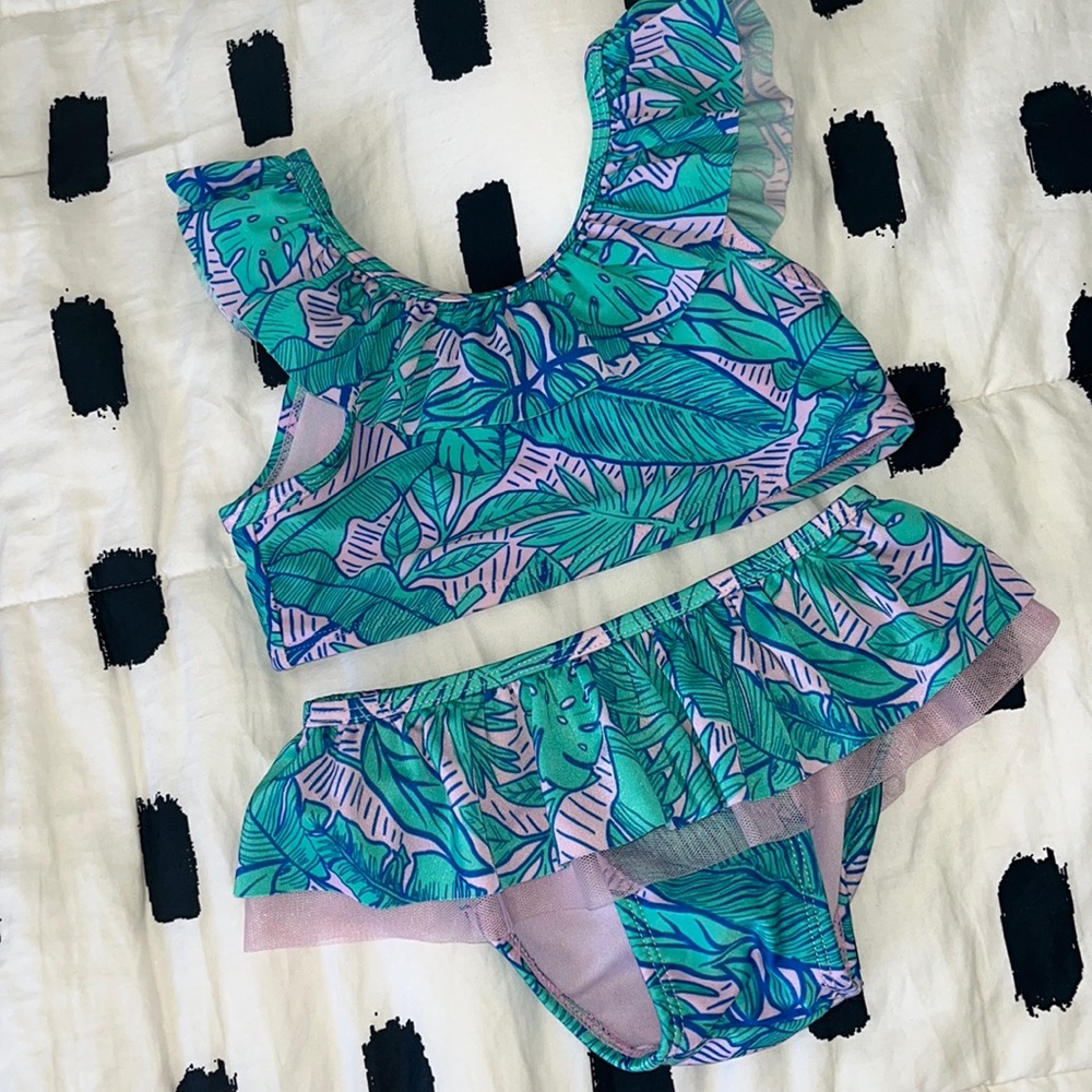 Cat & Jack Ruffle 2 Piece Swimsuit